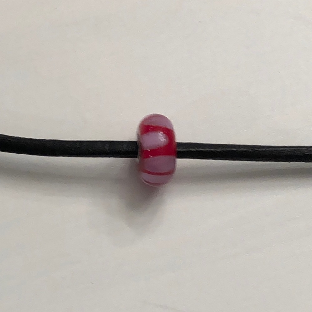 Trollbeads Lilac Shadow Glass Bead, retired